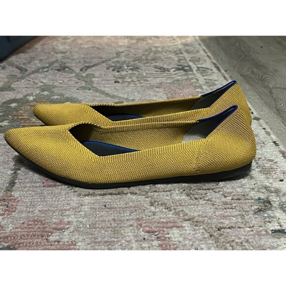 Rothy's The Point Marigold Yellow Flats Size 9 - Picture 4 of 13